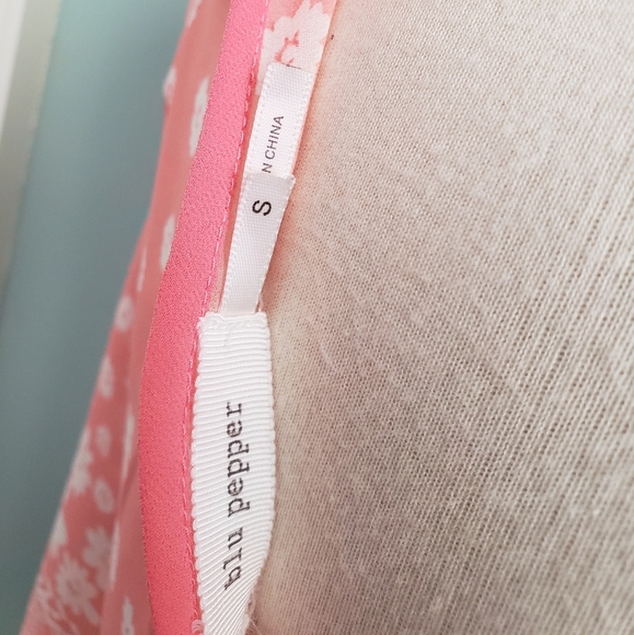 Blu Pepper Blouse sz S - Picture 3 of 5